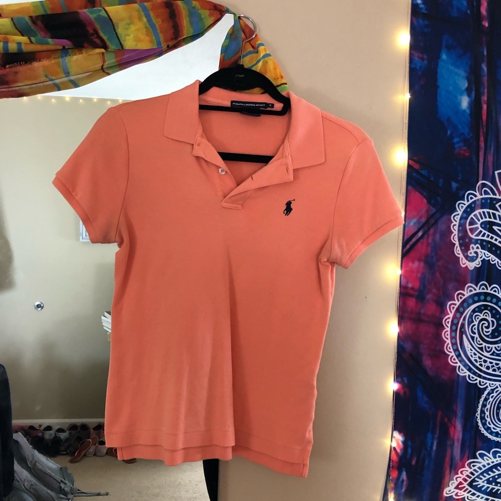 Orange Ralph Lauren polo